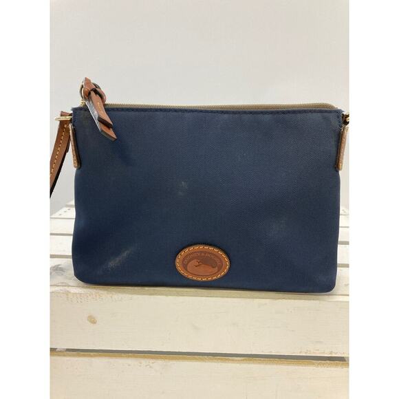DOONEY & BOURKE SMALL NAVY CANVAS CROSSBODY BAG (ASIS) - Picture 2 of 15